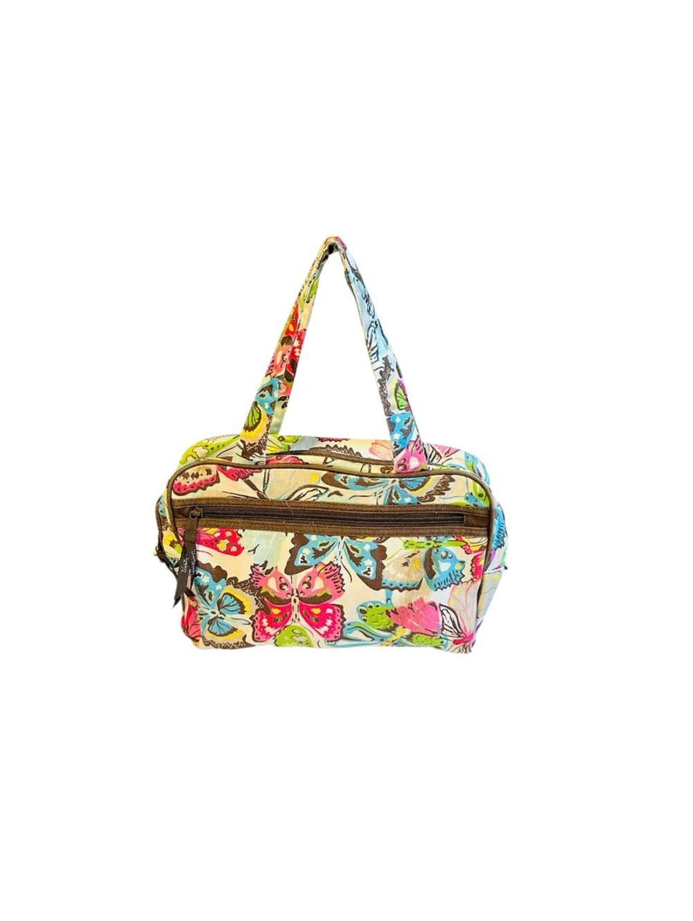 Thirty-One Multicolored Butterfly Cosmetic Bag